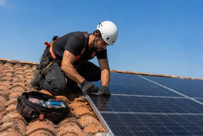 Maintenance et monitoring de panneaux solaires à l'Orbrie